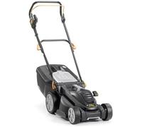 Alpina 293345064/A20 Tondeuse a Batterie AL1 34 Li, 40 V, Noir, Largeur de coupe 34 cm, Bac de ramassage 35 L