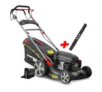 Tondeuse thermique autotractée 144.3cc - 46cm livrée avec 2 lames + mulching - Gardeo Pro