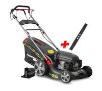 Tondeuse thermique autotractée 144.3cc - 46cm livrée avec 2 lames + mulching - Gardeo Pro