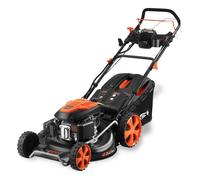 Tondeuse thermique autotractée démarrage électrique vitesse réglable 196cm3 53cm - FUXTEC FX-RM5396esPRO - 6CV 70L