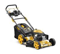 Tondeuse Thermique tractée 196cm3 - Coupe 53cm - Démarrage Électrique + Variateur de Vitesse -Plus Besoin de Tirer sur Le Lanceur pour démarrer - Fonction 4en1 et Easy Clean - Marque Francaise
