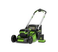 Tondeuse tractée 46cm Brushless 60V Greenworks - Batterie 4,0Ah - Chargeur - 2514207UB