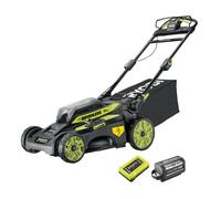 Tondeuse tractée RYOBI 36V LithiumPlus Brushless - coupe 51 cm - 1 batterie 6.0Ah - 1 chargeur rapide RY36LMX51A-160