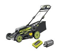 Tondeuse tractée RYOBI 36V LithiumPlus Brushless - coupe 51 cm - 1 batterie 6.0Ah - 1 chargeur rapide RY36LMX51A-160