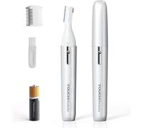 Tondeuse Visage Sourcils Electrique Femme Mini Rasoir Facial à Pile, Rasage de Precision, Aucun Risque de Coupure, Une Petite Brosse de Nettoyage Fournie AG-1658Z(Violet)
