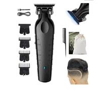 Tondeuse Zero Gap, abordable de qualité supérieure, sans fil, rechargeable, noir et sans fil, pour nez, corps, visage et moustache (1 lot)