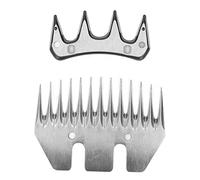 Tondeuses A Moutons 2 Set Moutons Cisailles Lame Courbe Droite 9/13 Dent Chèvre Clipper Ciseaux Électrique Chèvres Pièce De Rechange Pistolet A Touffeter(Straight 13 Tooth)