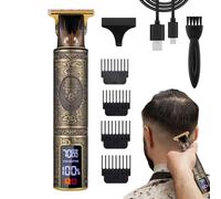 Tondeuses électriques pour hommes, tondeuse à cheveux pour hommes Écran | Professionnel Écran LCD pour barbe visage Kit de toilettage Recharg