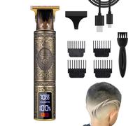 Tondeuses électriques pour hommes, tondeuse à cheveux pour hommes Écran | Professionnel Écran LCD pour barbe visage Kit de toilettage Recharg