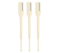 Tondeuses pour poils de nez, lot de 6, kit de toilettage manuel avec prise antidérapante, format compact, beige