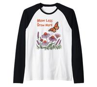 Tondez Moins, Faites Pousser Plus de Papillons et de Fleurs Manche Raglan