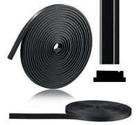 Tondiamo Bande magnétique flexible de 336 cm pour porte de douche - Long rouleau pour travaux manuels pour portes de douche semi-encadrées et battantes en verre - Noir (1 rouleau)