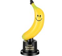 Tondiamo Petit trophée Celebrate The Top Award de 15,2 cm de Haut en Plastique MVP - Petit trophée et récompenses pour employés Boss - Cadeau de compétition personnalisé (Banane)