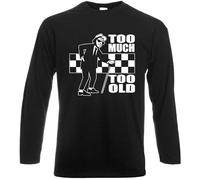 Tone 2 The Specials Reggae Ska Rude Evolution of Madness T-shirt à manches longues pour homme années 70 80, Too Much Too Old, XL
