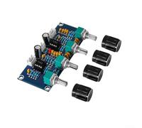 Tone Board NE5532 Préampli audio double cœur avec contrôle du volume des aigus pour système de son HiFi DIY 91 x 39 mm