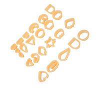 Tone en Polymère - Ehe Ring Corner 24 PCS Outil épaissi à la Main pour les Boucles D'oreilles Sonores, les Sculptures, Bougies (ORANGE)