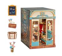 Tonecheer Kit Book Nook Scène Animée Cabine de Train Infini Puzzle 3D DIY Miniature Maisonnette en Bois pour Adultes avec Couvercle Anti-poussière（Voyage Europe）