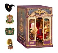 Tonecheer Kit Book Nook Scène animée Voyage Enchanté – Puzzle 3D Serre-livres en bois DIY