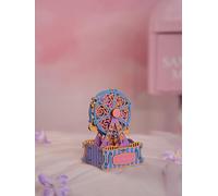 Tonecheer Kit de boîte à Musique à Faire soi-même pour Adultes, Puzzles 3D en Bois, boîte à Mouvement Musical pour Adolescents, Bureau, Cadeaux décoratifs pour Anniversaire (Ferris Wheel)