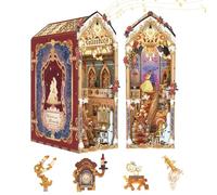 Tonecheer Kit de Puzzle 3D en Bois à Faire soi-même pour Adultes - Maison Miniature - Décoration de bibliothèque avec Housse Anti-poussière et lumières LED(bête et beauté)
