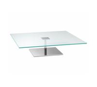 TONELLI table basse carré FARNIENTE (110 x 110 x h 24,5 cm - Verre extra clair)