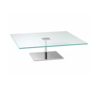 TONELLI table basse carré FARNIENTE (110 x 110 x h 40 cm - Verre extra clair)
