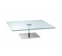 TONELLI table basse carré FARNIENTE (110 x 110 x h 40 cm - verre transparent)