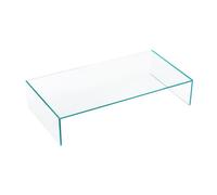 TONELLI table basse EDEN (128 x 68 x h 40 cm - Verre extra clair)