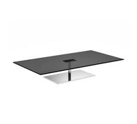 TONELLI table basse rectangulaire FARNIENTE (130 x 70 x h 24,5 cm - Verre fumé)