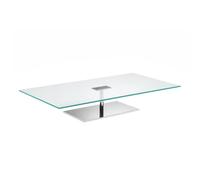 TONELLI table basse rectangulaire FARNIENTE (150 x 80 x h 24,5 cm - Verre extra clair)