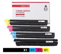 TONER 006R01457 6R01457 006R01457 6R01457 Noir + Cyan + Magenta + Jaune x 4 Compatible pour XEROX-NOPAN-INK Xerox WC 7120 7125 7220 7220 i 7225 7225 i - WorkCentre 7120 7120 S 7120 Series 7125 7125 T 