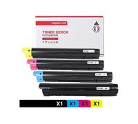 TONER 006R01457 6R01457 006R01457 6R01457 Noir + Cyan + Magenta + Jaune x 4 Compatible pour XEROX- Xerox WC 7120 7125 7220 7220 i 7225 7225 i -