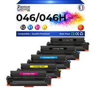 Toner 046H compatible pour Canon Noir et Couleurs Haute capacité avec puce 6300 5000 pages Pack 5