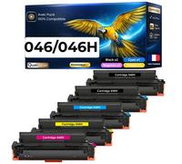 Toner 046H compatible pour Canon Noir et Couleurs Haute capacité avec puce 6300 5000 pages Pack 5