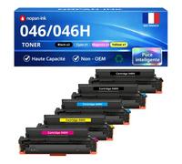 Toner 046H compatible pour Canon Noir et Couleurs Haute capacité avec puce 6300 5000 pages Pack 5
