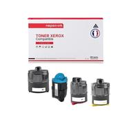 TONER 106R01274 106R01274 Noir + Cyan + Magenta + Jaune x 4 Compatible pour XEROX- Xerox Paser 6110 6110B 6110N 6110 MFP Xerox Pase 6220 6220MFP S