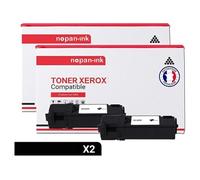 TONER 106R01480 106R1480 106R01480 106R1480 Noir x 2 Compatible pour XEROX- Xerox Paser 6140 Xerox Paser 6140 DN Xerox Paser 6140 N Xerox Paser 6140