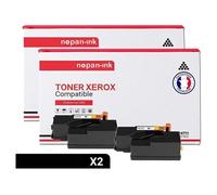 TONER 106R01630 106R1630 106R01630 106R1630 Noir x 2 Compatible pour XEROX- Xerox Paser 6000- 6010- 6010 N - Xerox WC 6015- 6015 Series- 6015 V B-