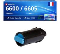 Toner 106R02229 106R02245 compatible pour 6600 6605 Cyan Haute capacité avec puce 6000 pages