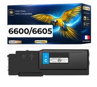 Toner 106R02229 106R02245 compatible pour 6600 6605 Cyan Haute capacité avec puce 6000 pages