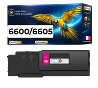 Toner 106R02230 106R02246 compatible pour 6600 6605 Magenta Haute capacité avec puce 6000 pages