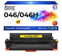 Toner 1251C002 046H compatible pour Canon Jaune Haute capacité avec puce 5000 pages Pack 1