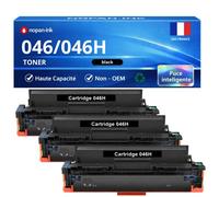 Toner 1254C002 046H compatible pour Canon Noir Haute capacité avec puce 6300 pages Pack 3
