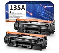 Toner 135A W1350A Compatible avec HP 135A W1350A Toner 135X W1350X pour LaserJet LaserJet MFP M234dw M209dw M234sdn M234sdw(avec Puce, 2 Toner 135A Noir)