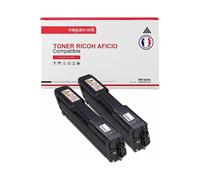TONER 407543 407543 Noir x 2 Compatible pour RICOH AFICIO- Rico Aficio SP C 250 C 250 dn C 250 sf C 260 DNw C 260 SFNw C 261 SFNw / SP C 260 DNw 260