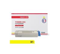 TONER 43324421 43324421 Yellow x 1 Compatible pour OKI- OKI C 5500 N OKI C 5550 MFP OKI C 5550 n MFP OKI C 5800 OKI C 5800 DN OKI C 5800 LDN OKI C