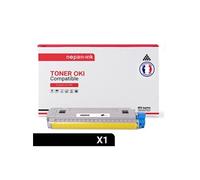 TONER 43487712 43487712 Noir x 1 Compatible pour OKI- OKI C 8600 CDTN OKI C 8600 DN OKI C 8600 DTN OKI C 8600 N OKI C 8600 Series OKI C 8800 CDTN OKI