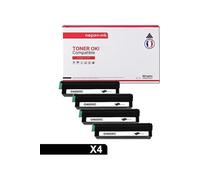 TONER 43502002 43502002 Noir x 4 Compatible pour OKI-NOPAN-INK OKI B 4600 OKI B 4600 N OKI B 4600 NPS OKI B 4600 PS OKI B 4600 Series