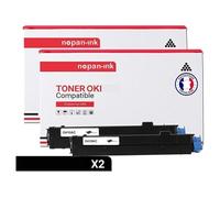 TONER 43979102 43979102 Noir x 2 Compatible pour OKI-NOPAN-INK OKI B410 OKI B410D OKI B410DN OKI B430 OKI B430D OKI B430DN OKI B440 OKI B440DN MB460