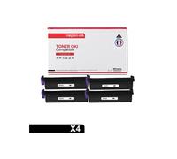 TONER 43979202 43979202 Noir x 4 Compatible pour OKI- OKI B420 OKI B430 OKI B430D OKI B430DN OKI B440 OKI B440DN MB460 OKI MB470 OKI MB480